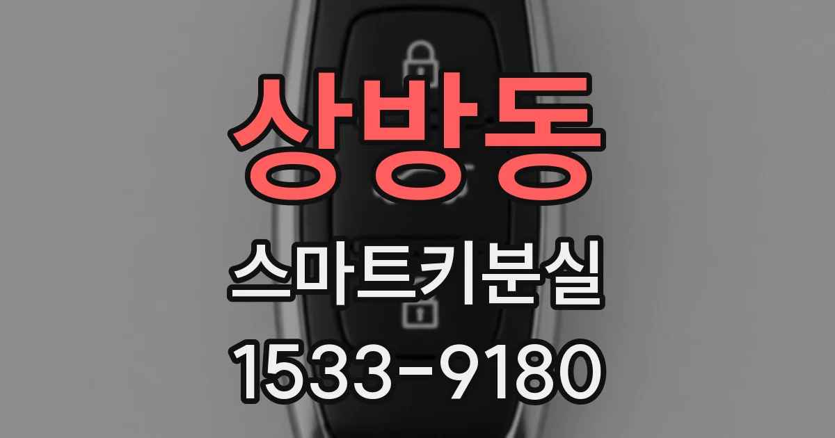 상방동 스마트키분실