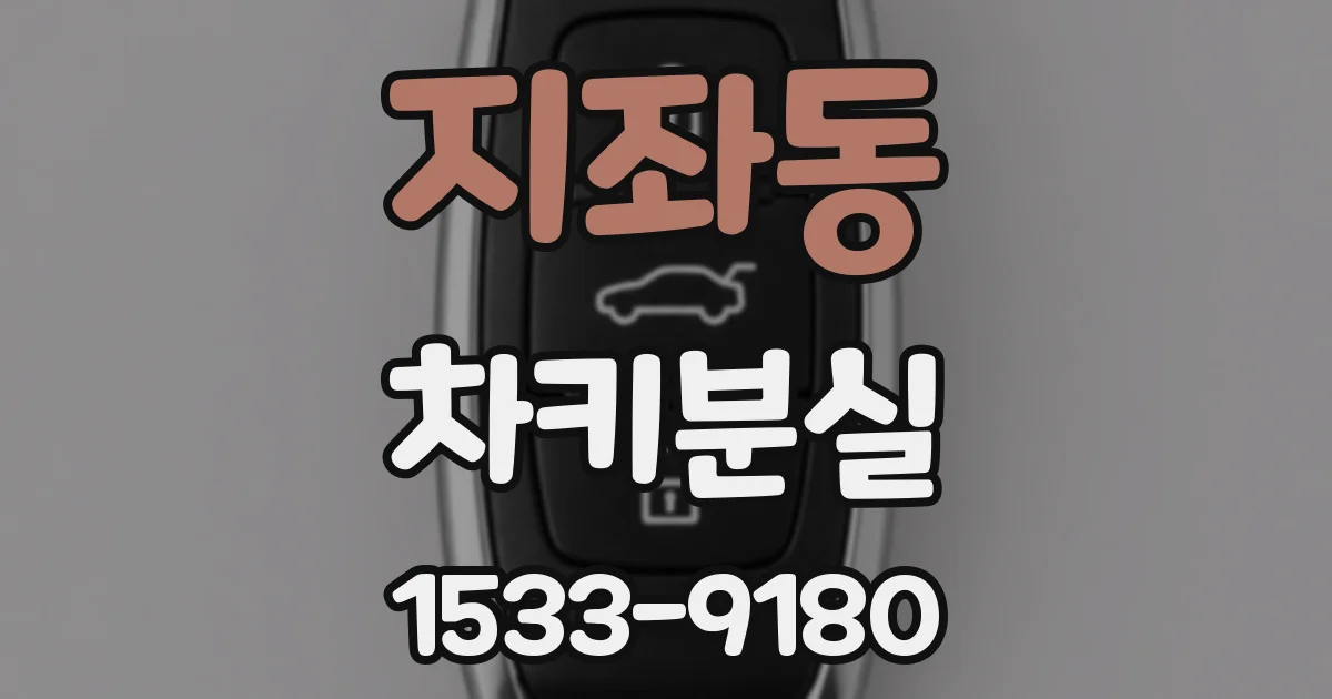 지좌동 차키분실