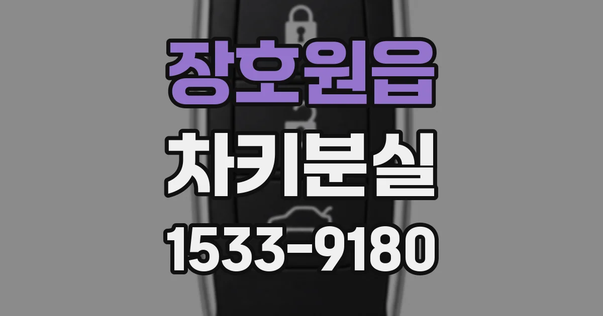 장호원읍 차키분실
