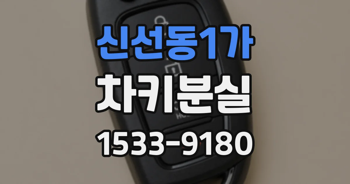 신선동1가 차키분실