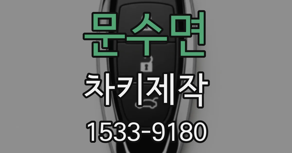 문수면 차키제작