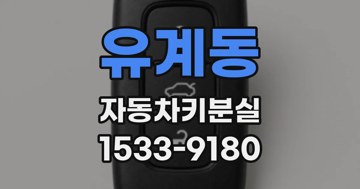 유계동 자동차키분실
