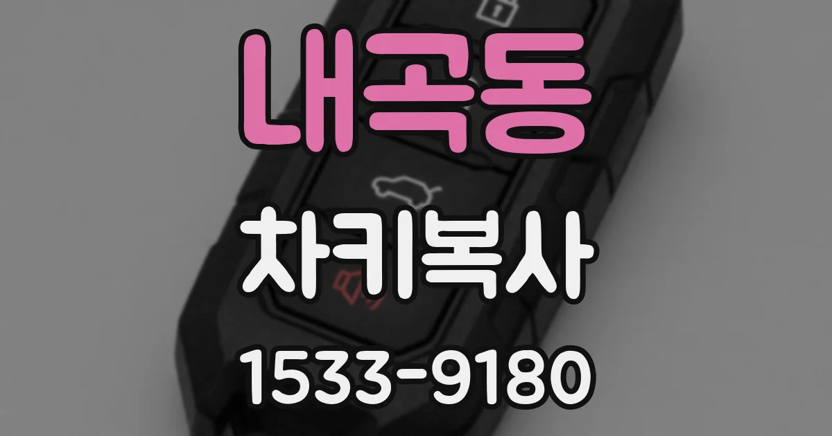 내곡동 차키복사