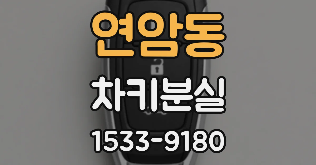 연암동 차키분실