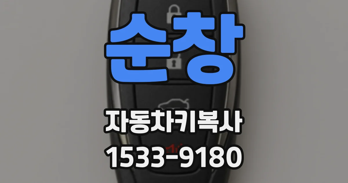 순창 자동차키복사
