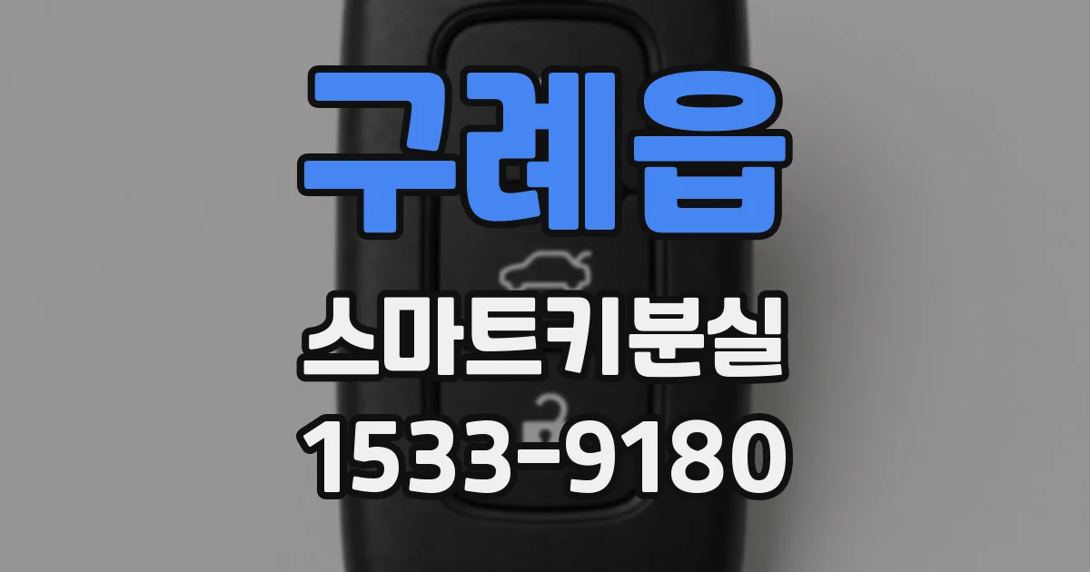 구례읍 스마트키분실