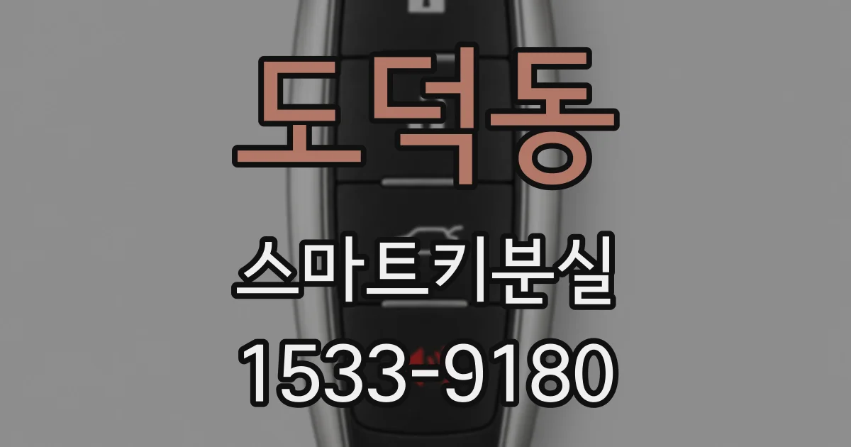도덕동 스마트키분실