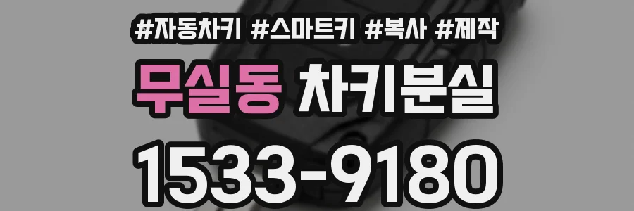 무실동 차키분실