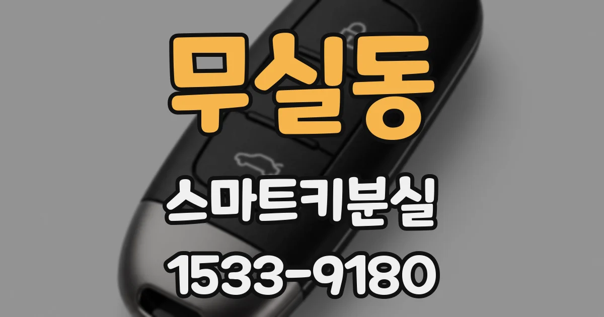 무실동 스마트키분실
