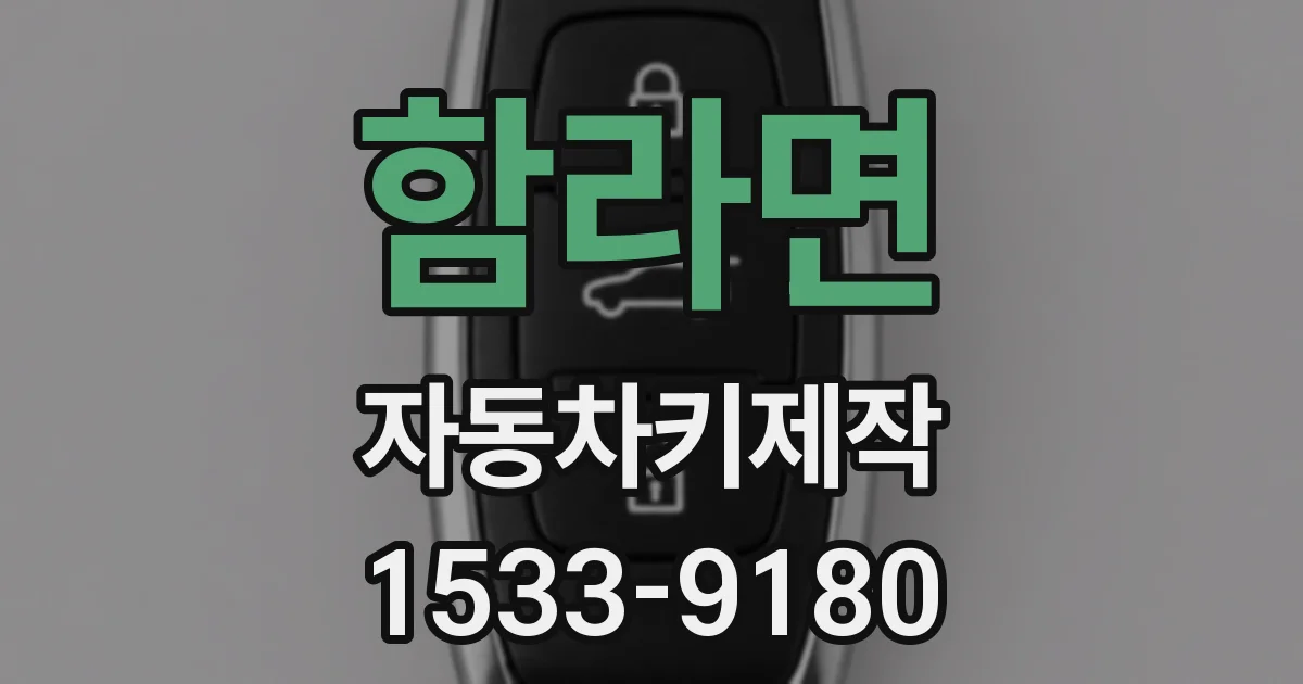 함라면 자동차키제작