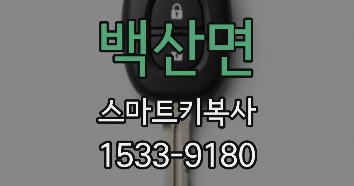 백산면 스마트키복사