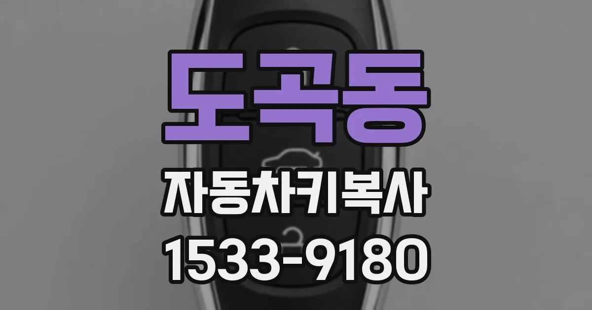 도곡동 자동차키복사