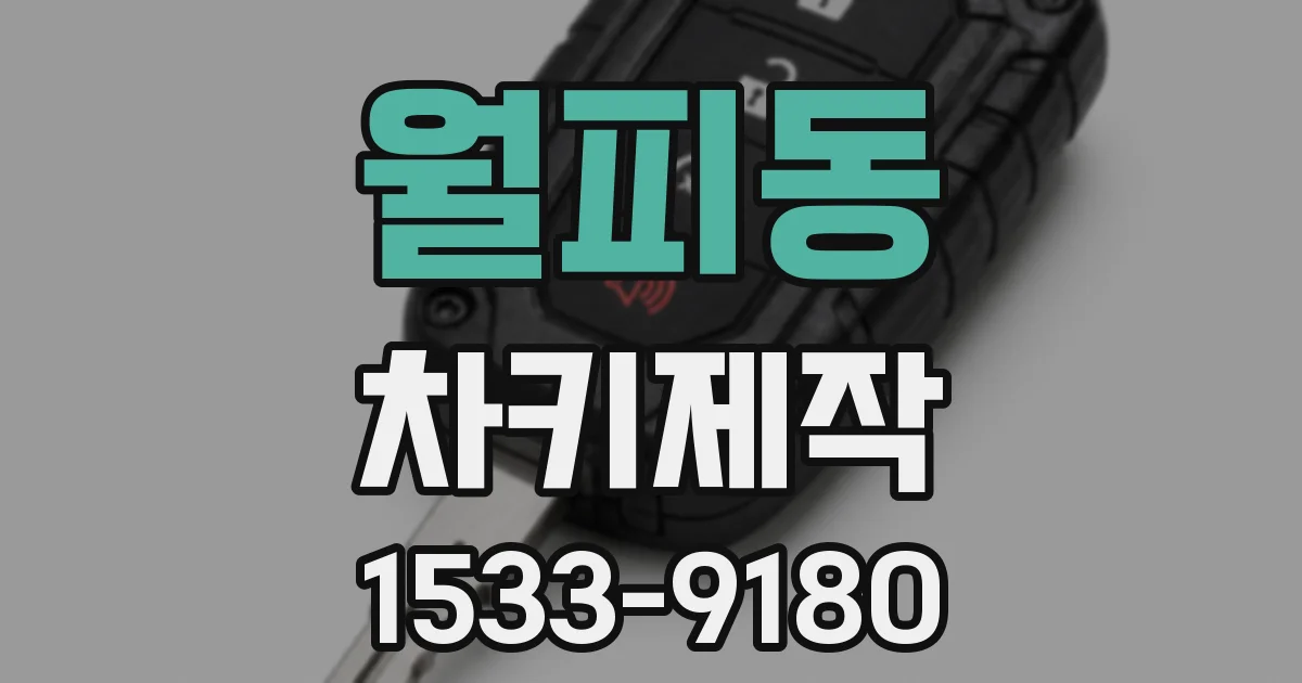 월피동 차키제작
