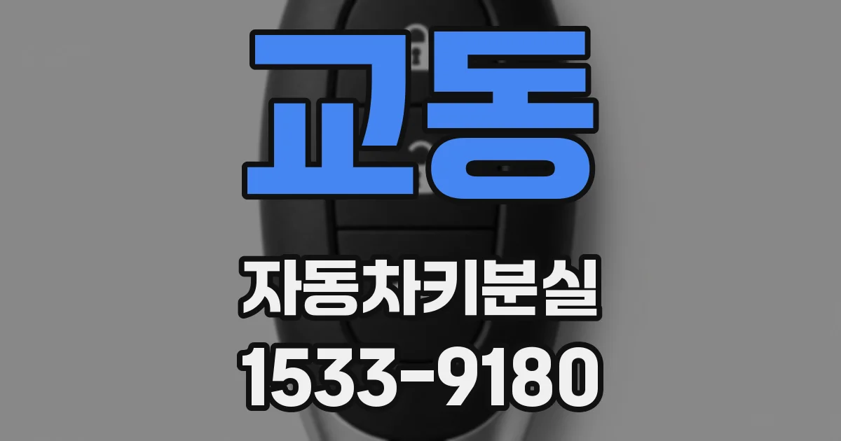 교동 자동차키분실