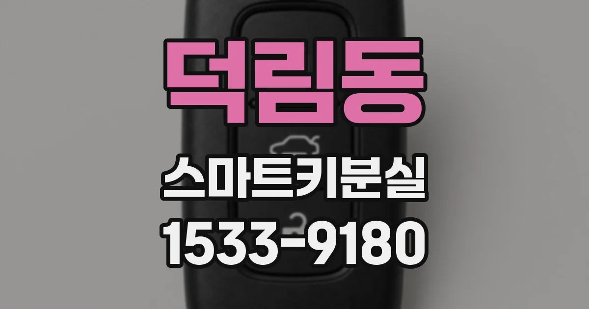 덕림동 스마트키분실