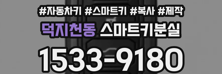 덕지천동 스마트키분실