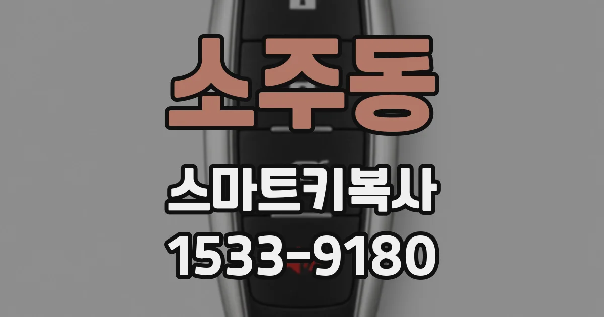 소주동 스마트키복사