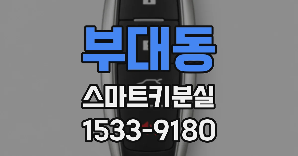 부대동 스마트키분실