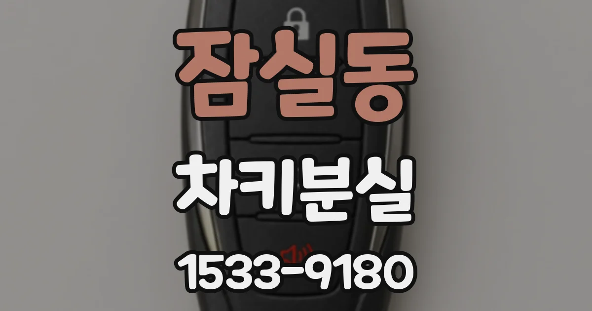 잠실동 차키분실