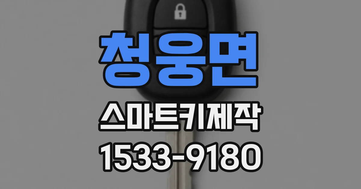 청웅면 스마트키제작