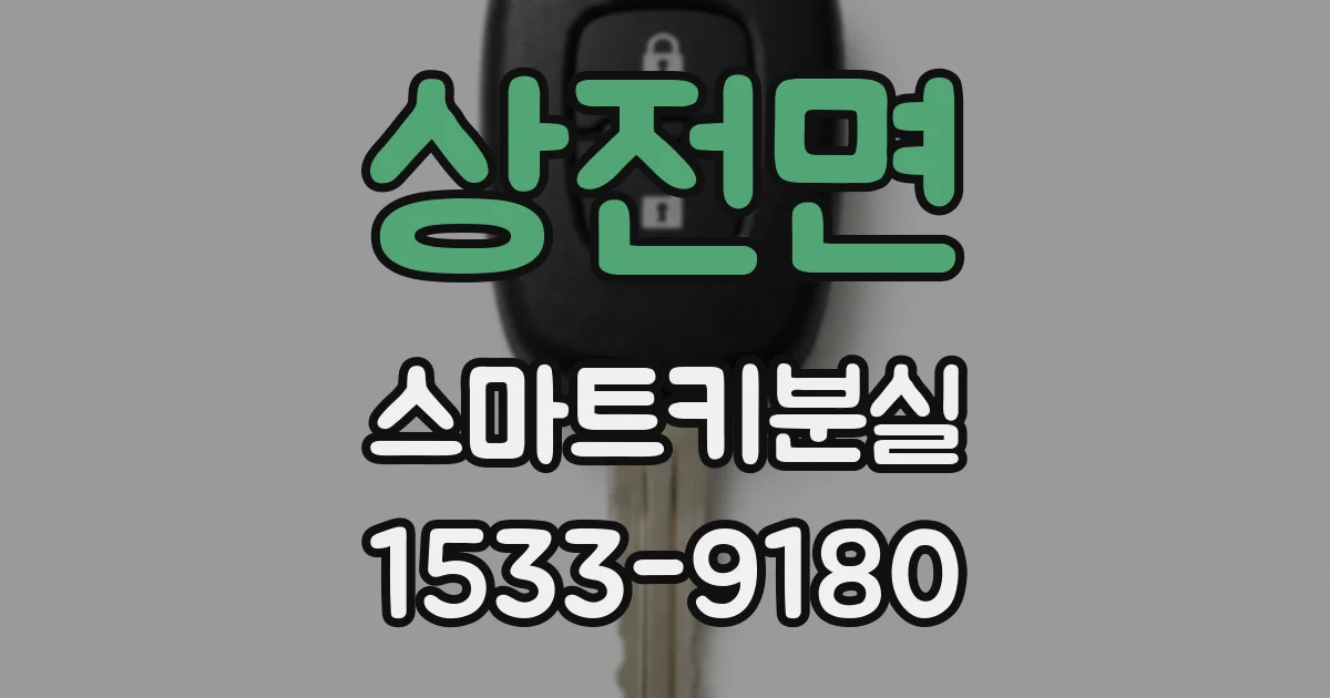 상전면 스마트키분실