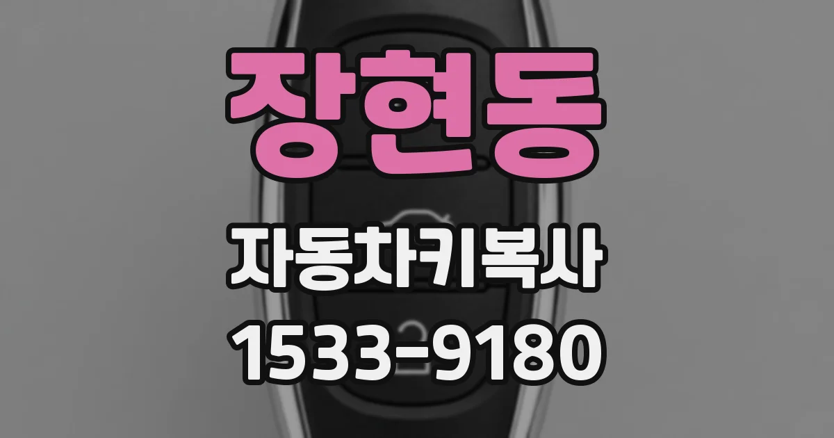 장현동 자동차키복사