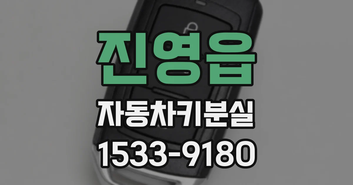 진영읍 자동차키분실