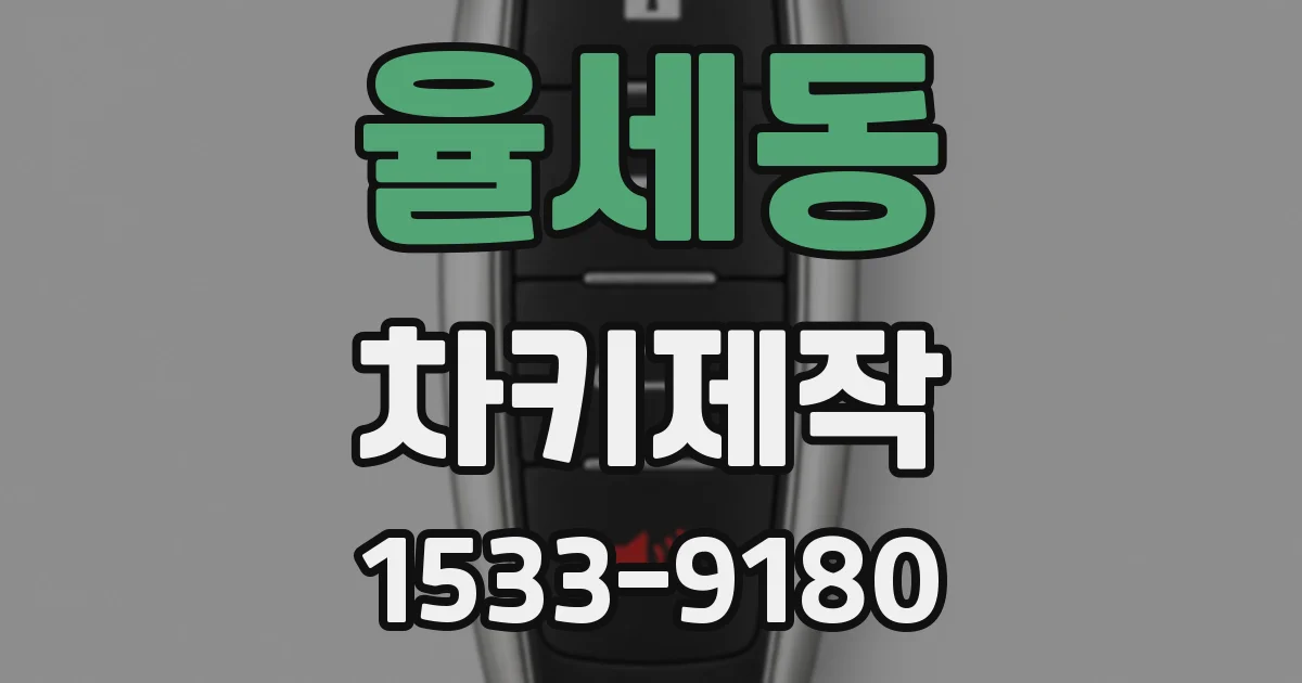 율세동 차키제작