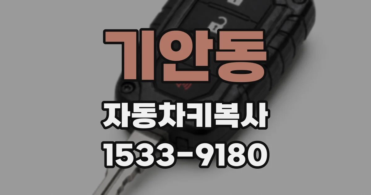 기안동 자동차키복사