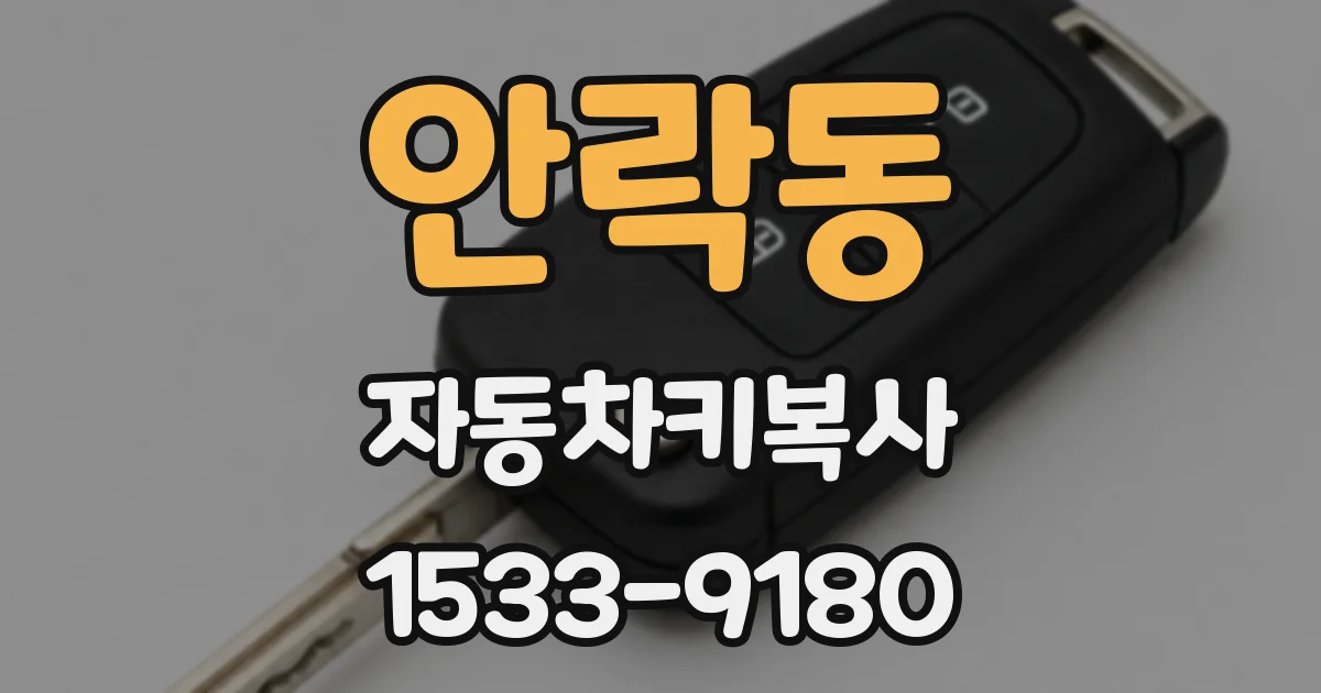 안락동 자동차키복사