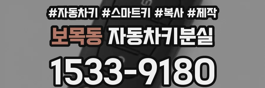 보목동 자동차키분실