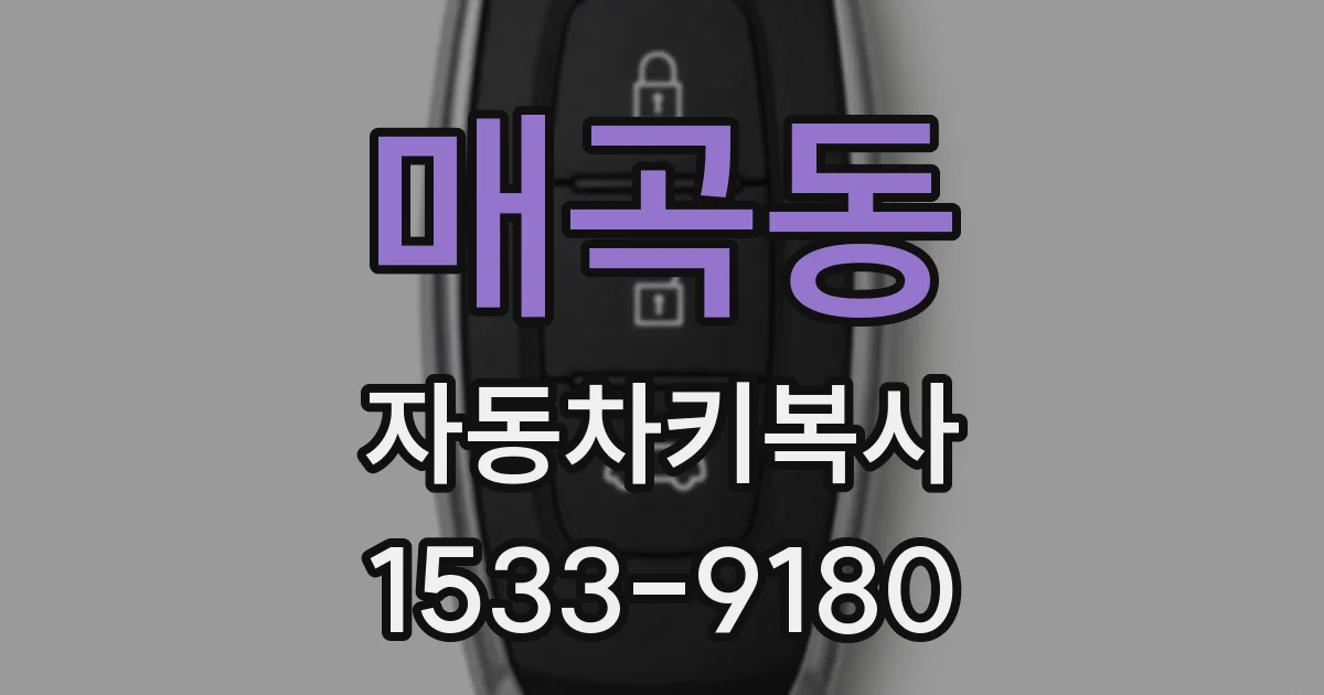 매곡동 자동차키복사
