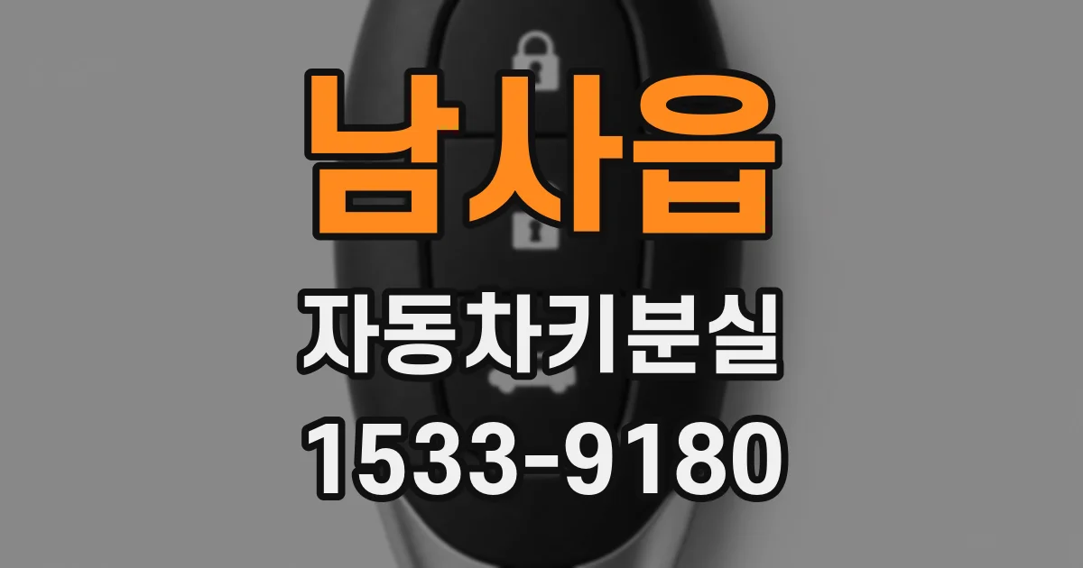 남사읍 자동차키분실