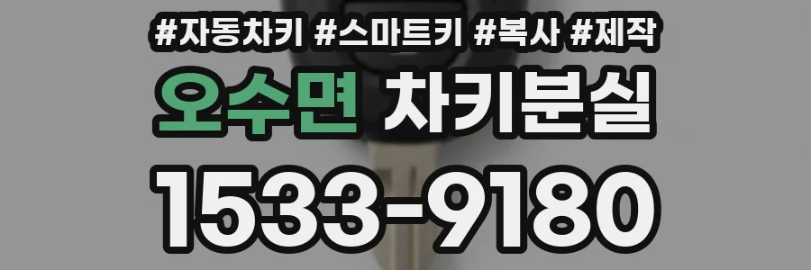 오수면 차키분실