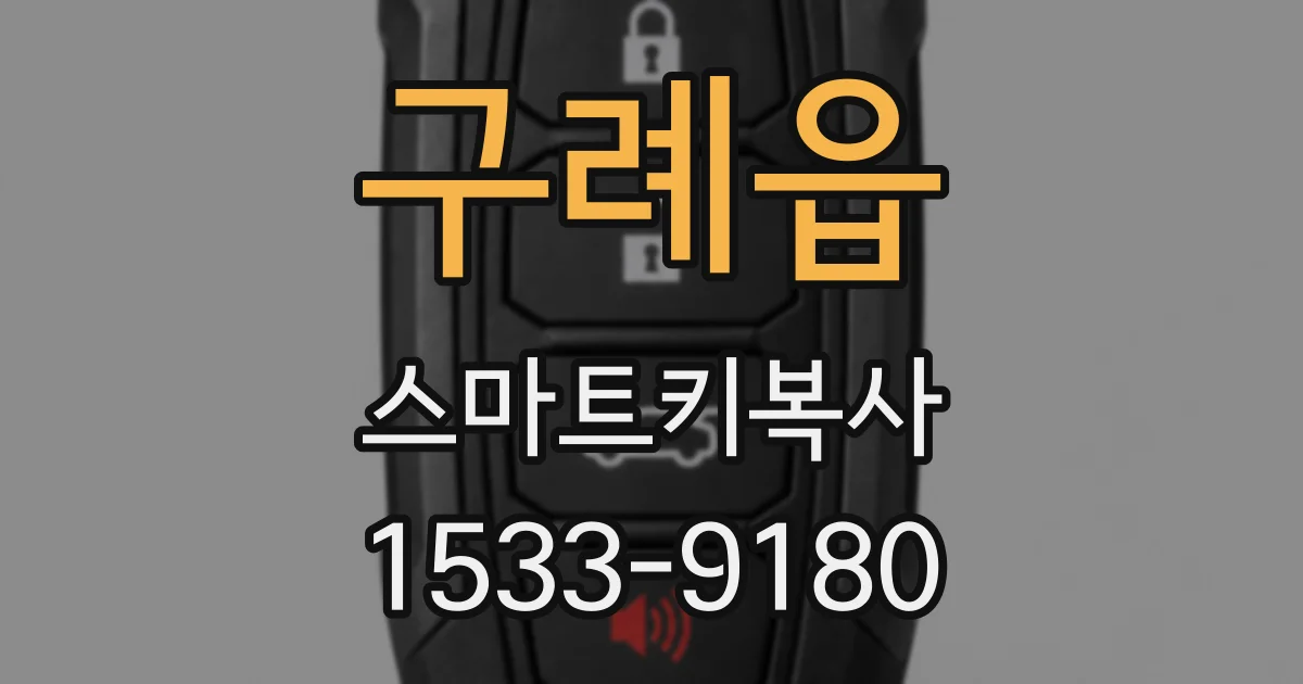 구례읍 스마트키복사