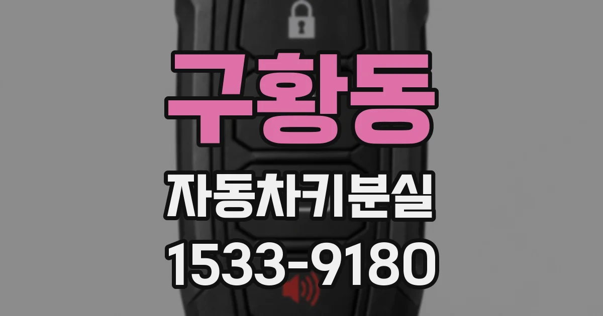 구황동 자동차키분실