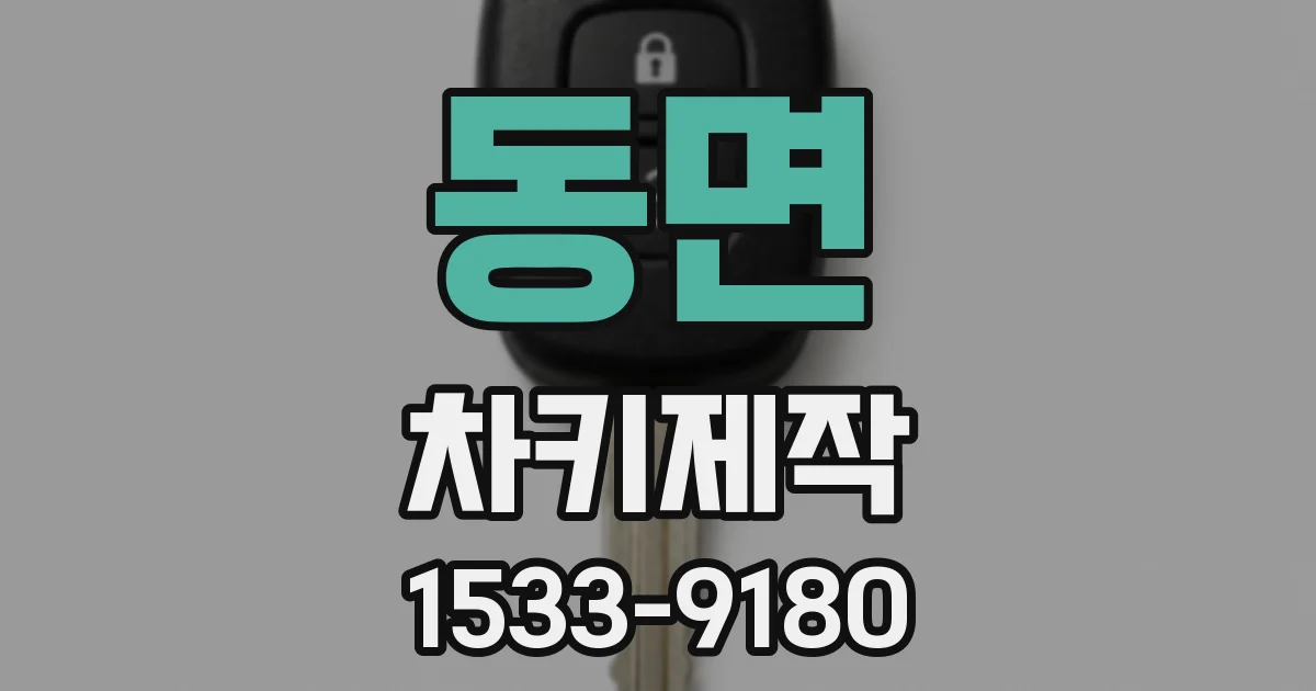 동면 차키제작
