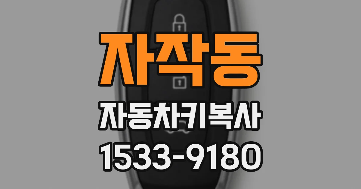 자작동 자동차키복사