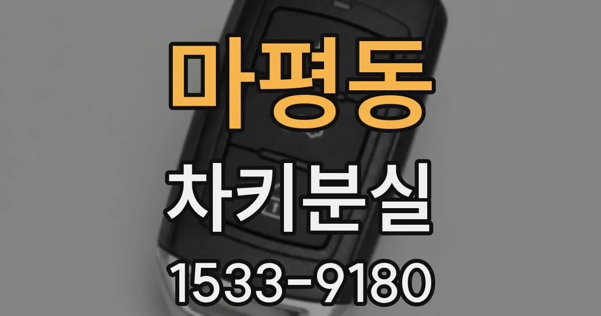 마평동 차키분실