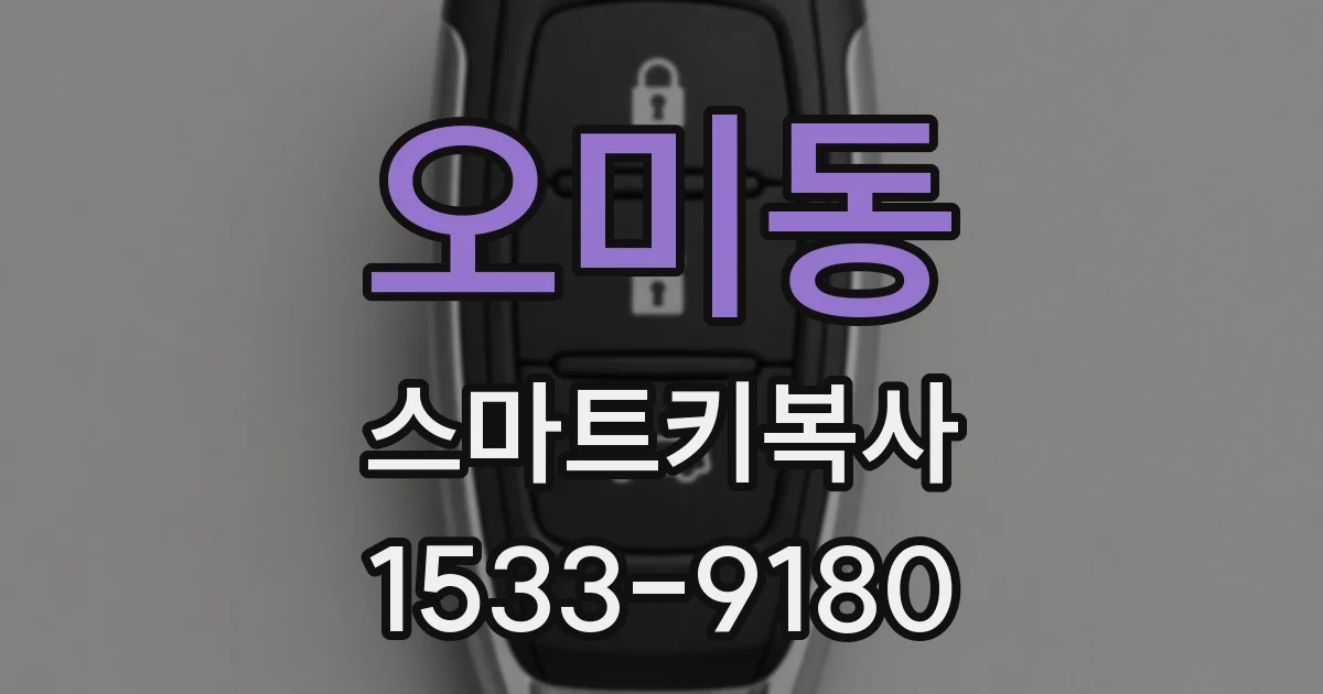 오미동 스마트키복사