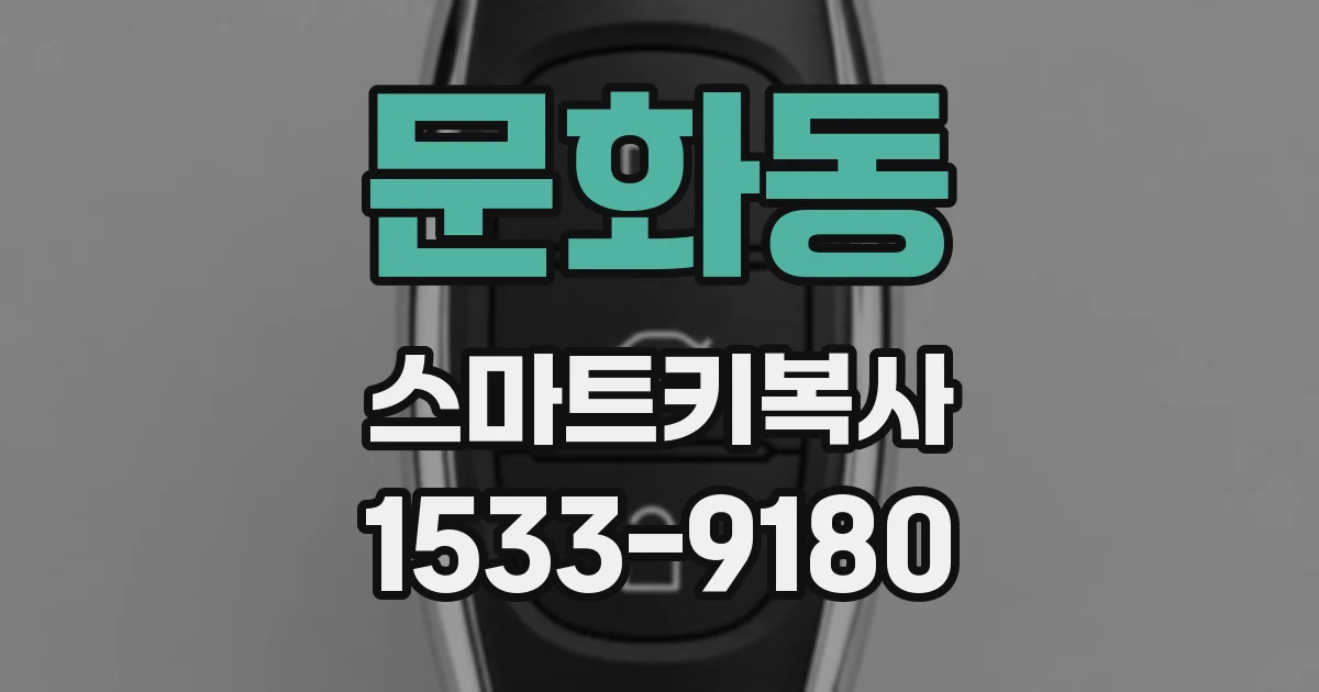 문화동 스마트키복사