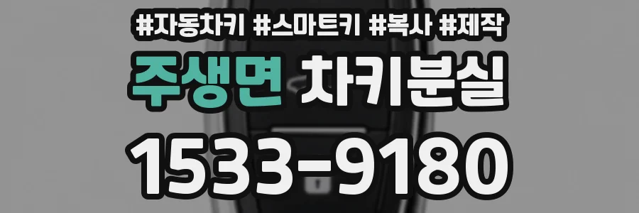 주생면 차키분실
