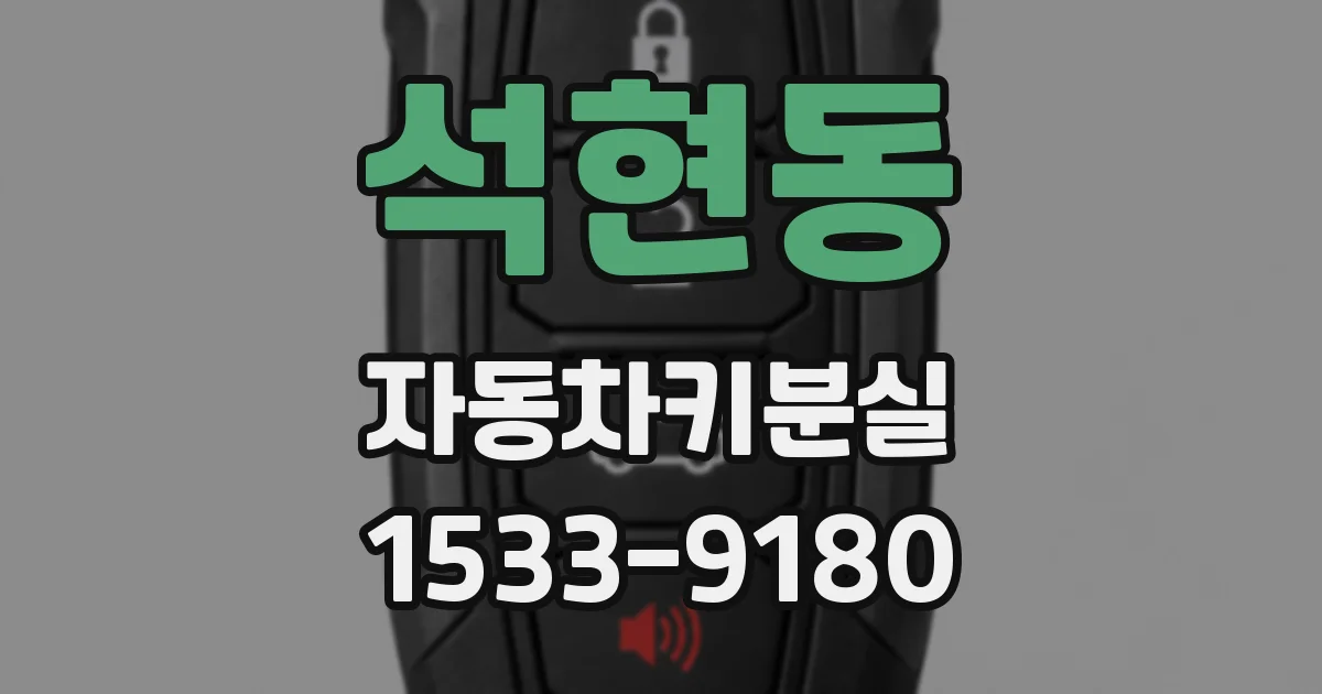석현동 자동차키분실