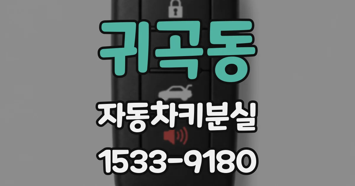 귀곡동 자동차키분실