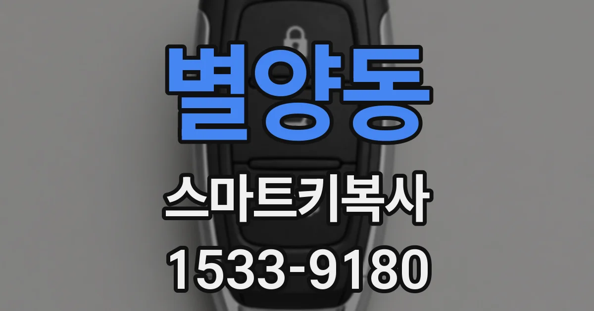 별양동 스마트키복사