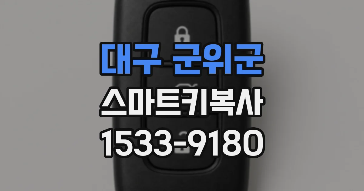 대구 군위군 스마트키복사