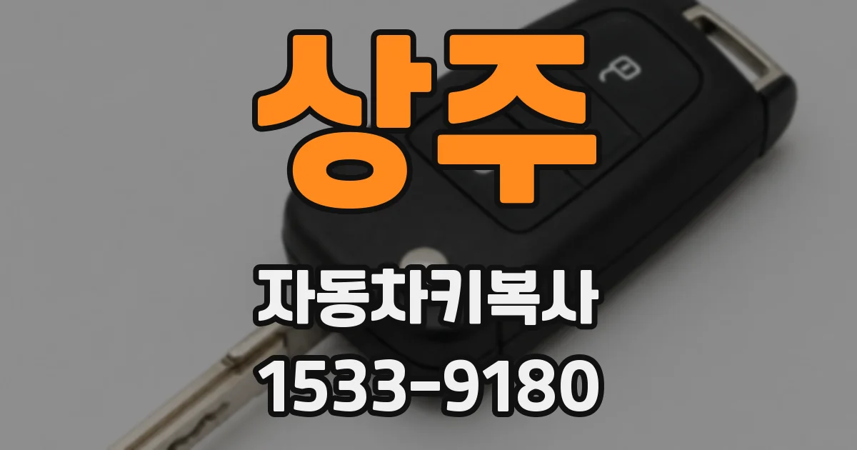 상주 자동차키복사