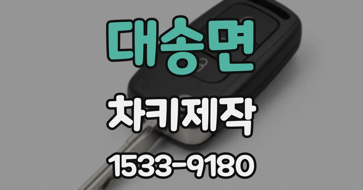 대송면 차키제작