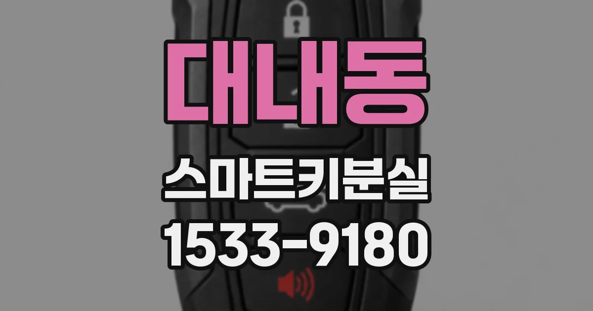대내동 스마트키분실
