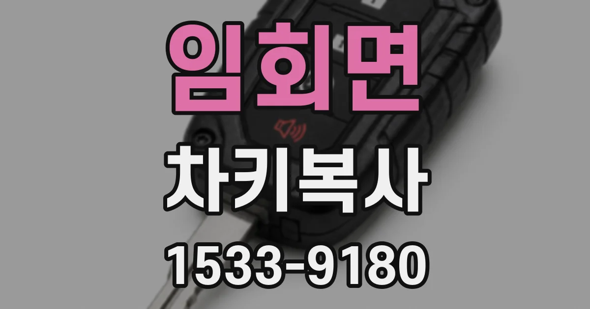 임회면 차키복사
